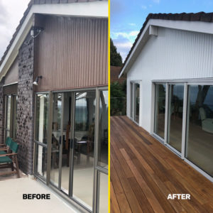 Deck: Before and after
