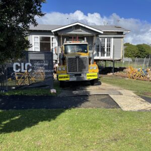 Relocating house on site, Grey Lynn Auckland